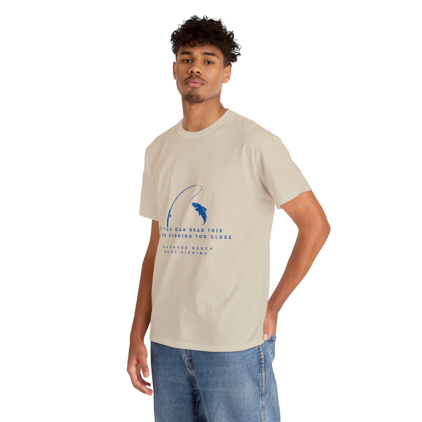 Fishing Too Close Unisex Heavy Cotton Tee