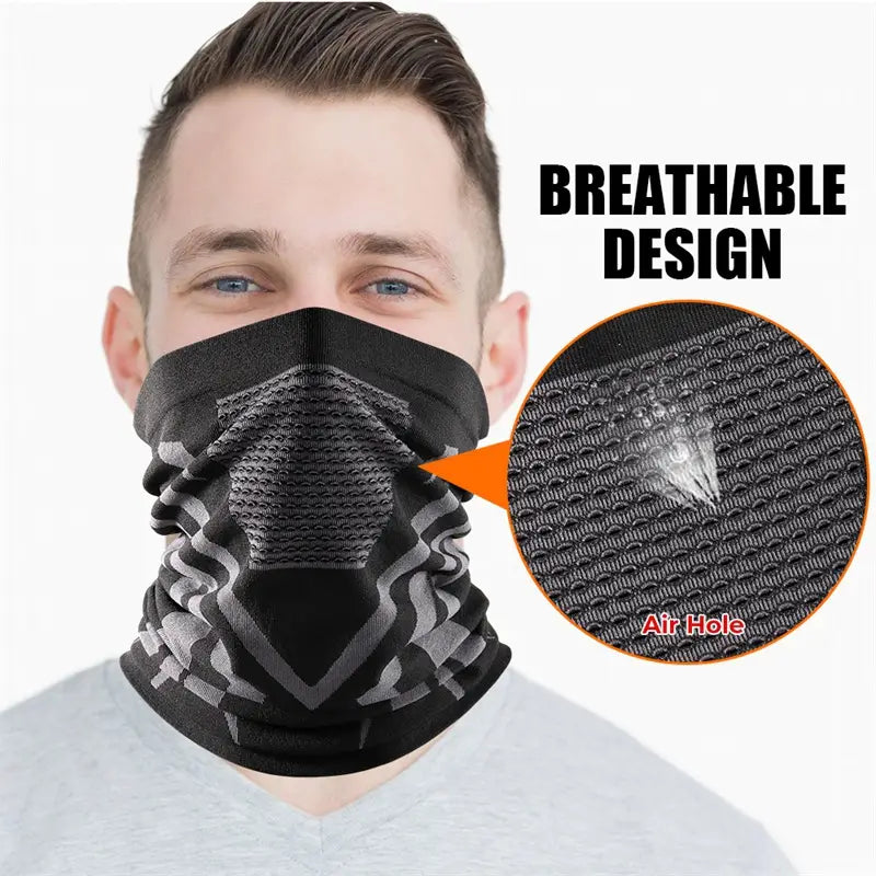 Unisex Face Bandana NeckCover Gaiter outdoors neck protection Breathable Masks