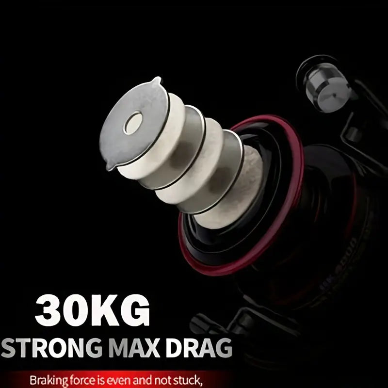 High Speed 22.05LB Maximum Resistance Fishing Reel With EVA Grip - Perfect For Saltwater Fishing! The 7000 Series High Speed 22.05LB Maximum Resistance Fishing Reel with EVA Grip is a must-have for any saltwater fishing enthusiast. With its high speed and maximum resistance capabilities, it provides a powerful and reliable tool for catching even the biggest fish. Plus, the EVA grip ensures a comfortable and secure hold, making it the ultimate tool for a successful fishing trip.