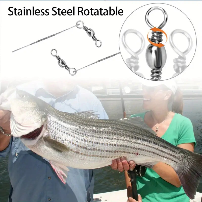 As a trusted leader in the industry, our 2-piece Octopus Style circle hook set offers unmatched strength and durability. Made with saltwater resistant material and a leader wire, this set is perfect for any fishing excursion. Don't settle for anything less than the best with our powerful and reliable hook set. (Set of Two)