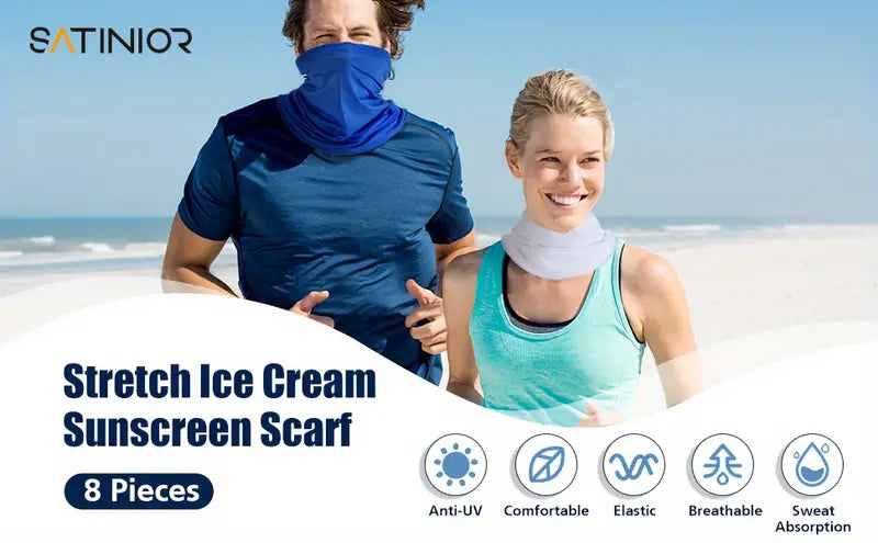 Breathable Neck Gaiter Face Scarf For Men And Women - Ideal For Hiking, Cycling, Sports, Fishing, And Sun UV Protection Lightweight and versatile, our neck gaiter offers UV protection and is perfect for outdoor activities like hiking, cycling, and fishing. Stay comfortable and protected with our high-quality gaiter.  Available in 4 Colors  Camo Blue, Camo green, Gray and Blue  One size fits all