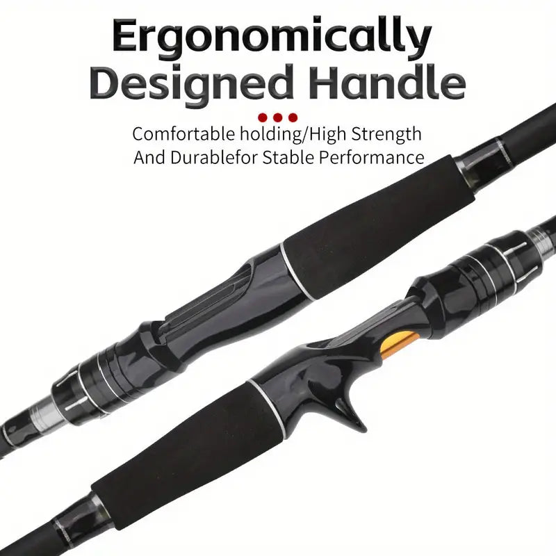 YIYI Ambidextrous Carbon Fishing Pole - Ultra-Light & Portable, Spinning. (7FT)