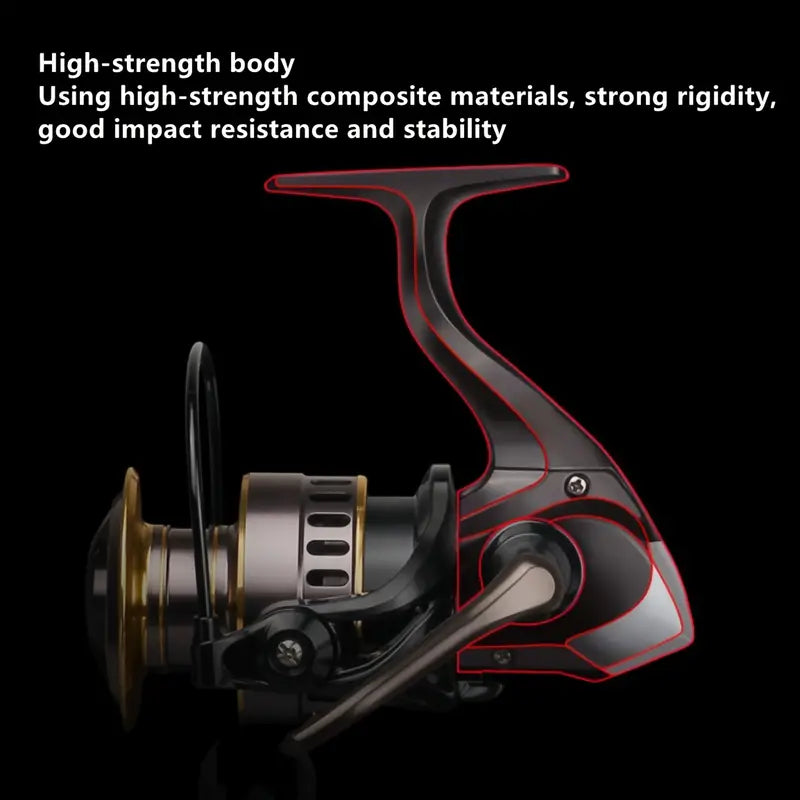 HE 7000 Series Fresh And Saltwater Fishing Reel ,7+1 Gear Ratio