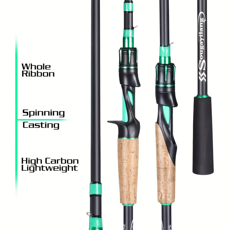 Sougayilang Medium Power Fishing Rod–Carbon-Fiber (7FT)