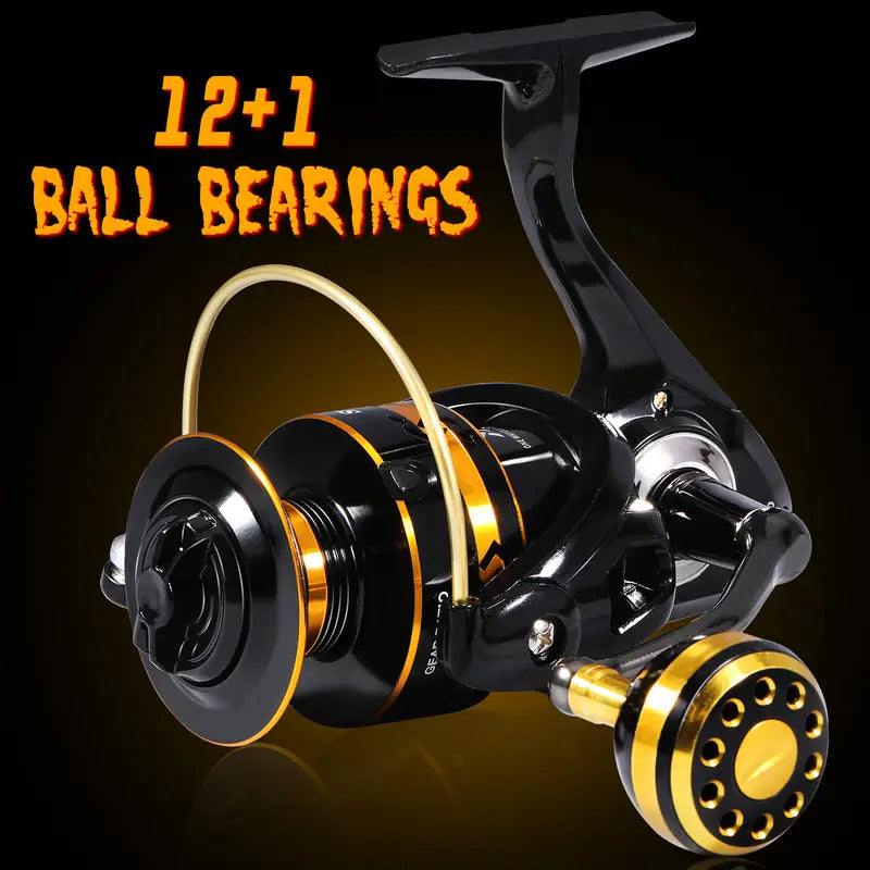 Sougayilang 12+1BB Aluminum Saltwater Reel